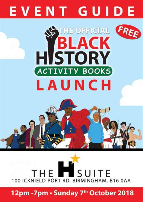 Black History Activity Book Launch 2018 Black History Activity Books