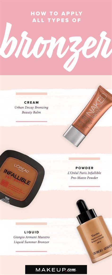 Using a light method and apply. How to Apply Different Types of Bronzer | Bronzer, How to ...