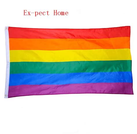 200pcs Rainbow Flags Lesbian Gay Parade Banners Lgbt Pride Flag