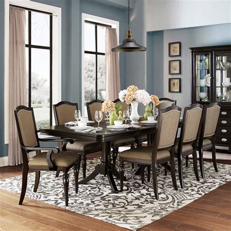 Homelegance Marston 9 Piece Extendable Dining Set Dining Table Sets