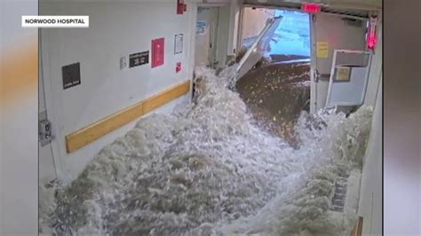 Video Shows Floodwaters Surging Through Massachusetts Hospital That Now