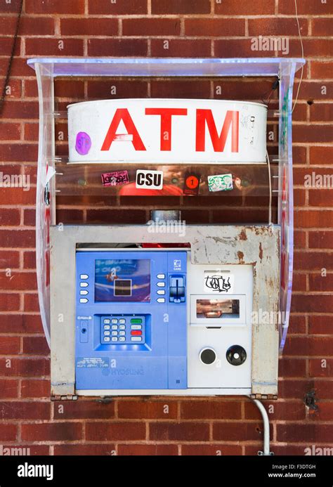 Typical Atm In New York City Stock Photo Alamy