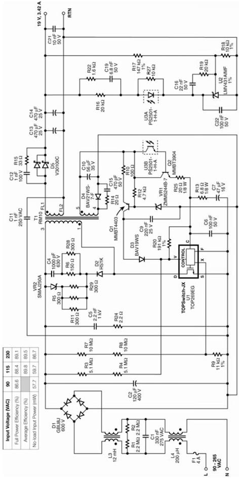 Thank you for the guide. Laptop power supply circuit using TOP269EG