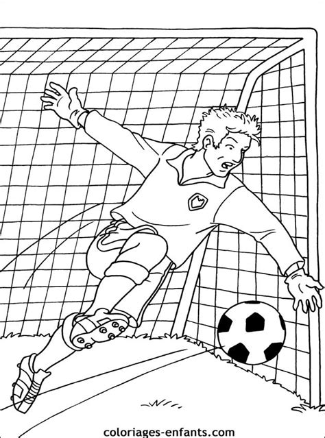 Coloriage Gardien de But dessin gratuit à imprimer