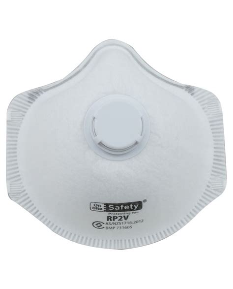 On Site Safety P Moulded Disposable Respirator Mask With Valve RP V Box Of Boost Safety