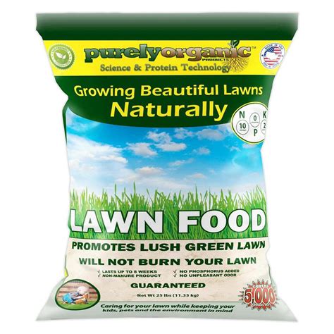 Purely Organic Products 25 Lb Lawn Food Fertilizer