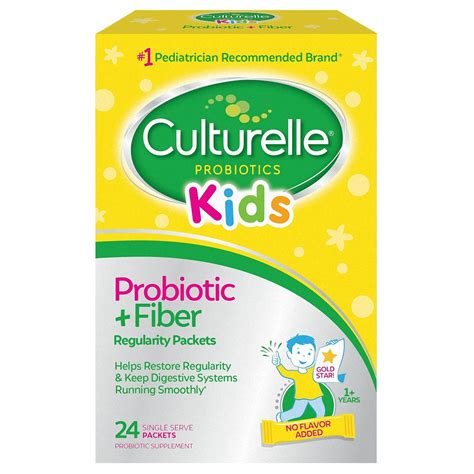 Culturelle Probiotic Kids Probiotic Fiber Regularity Supplement 24 Ct