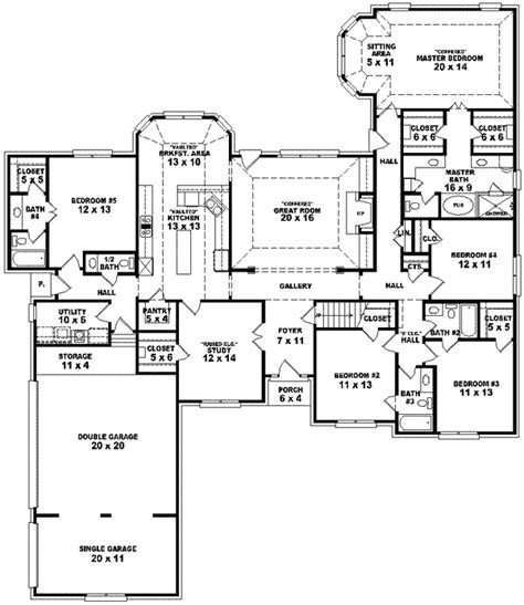bedroom house plans  story symphony single storey house design