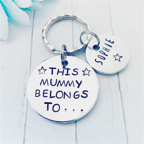 Mummy T Mummy Keyring Mummy Keepsakes Personalised Mum Etsy