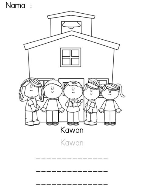 Lembaran kerja rumah boleh digunakan untuk aktiviti mewarna gambar rumah disamping mengeja perkataan dan ayat mudah mengenai rumah. Cikgu Fieza (HHAT157): Kawan Saya