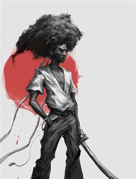 Artstation Afro Samurai Sketch