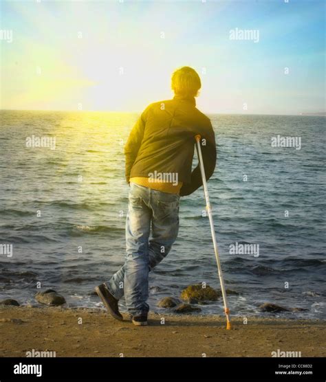 Beach Crutches Hi Res Stock Photography And Images Alamy