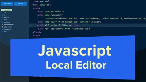 Javascript Local Editor File System Access API YouTube
