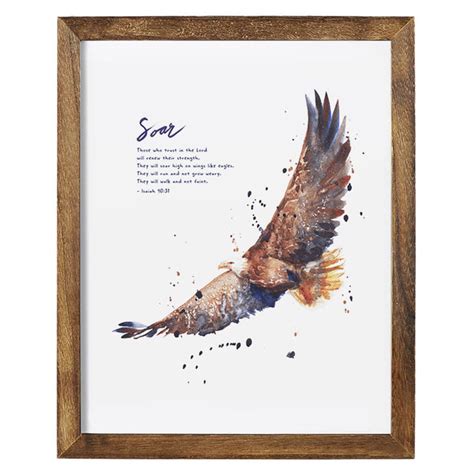 Soar On Wings Like Eagles Isaiah 4031⁣⁣ Scripture Art Print