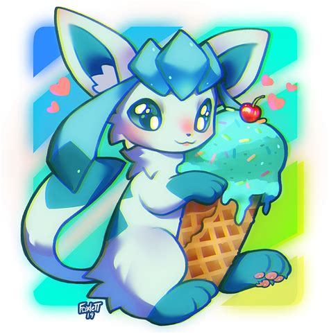 Glaceon By Foxlett On Deviantart