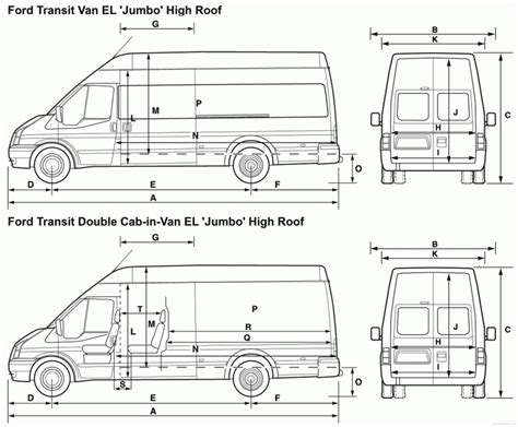 Optional only on medium roof and high roof. Ford Transit Van High Roof Dimensions | Campingbus, Kombis ...