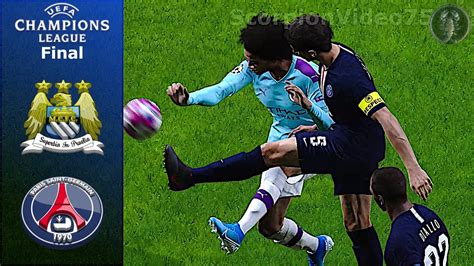 PES 2020 • Manchester City Vs PSG • FINALE di UEFA ...