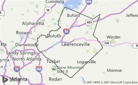 30 Map Of Gwinnett County Maps Online For You