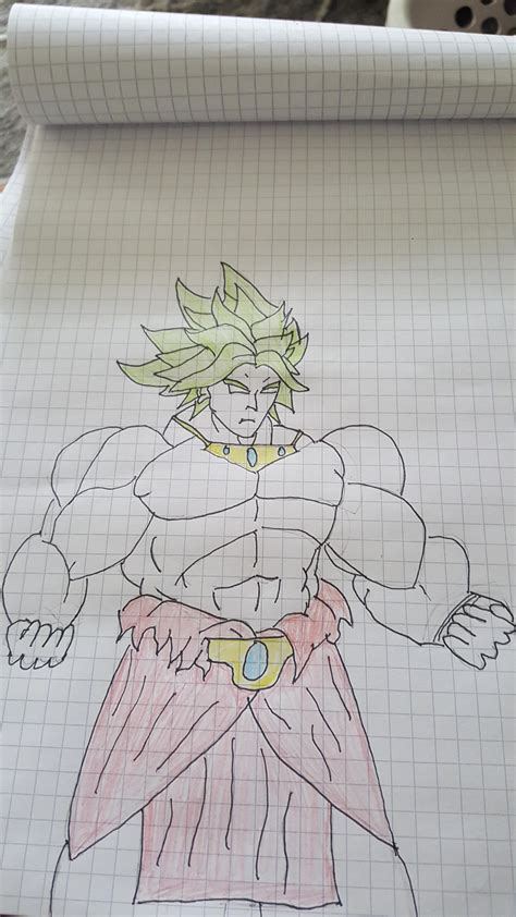 My First Finished Broly Teaching Myself To Draw Because My Daughter