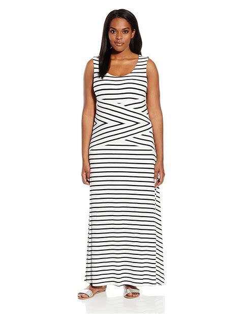 Calvin Klein Womens Plus Size Maxi Stripe Dress Remarkable Product