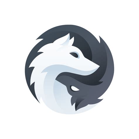 Black And White Wolf Logo Design By Larkef Selected For Logolounge