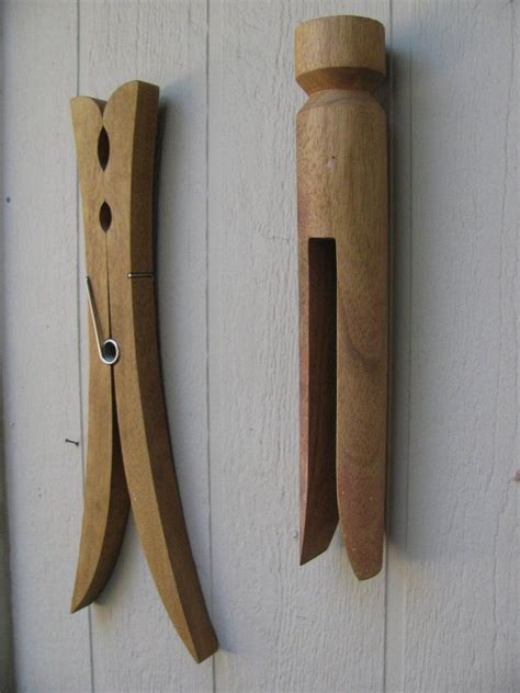 Giant Wood Clothespin Wall Hanging Wall Hanging Wood Clothespins Decor