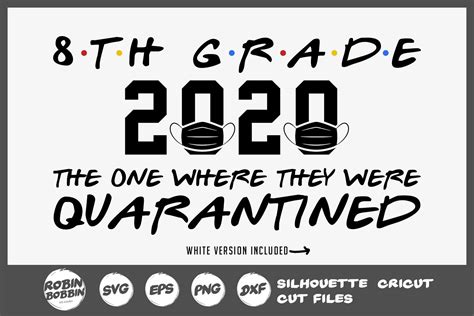 8th Grade 2020 The One Where They Were Quarantined Graduation Etsy In