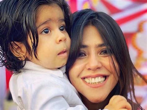 Ekta Kapoor Reveals The Face Of Son Ravie On His First Birthday A Look Times Of India