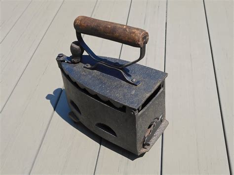 Rare Vintage Sad Iron Charcoal Iron Box Iron 1800s Cast Iron Etsy