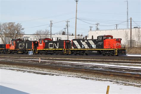 Railpicturesca Colin Arnot Photo Gmd1 Cn 1407 Sits In The Dead Line