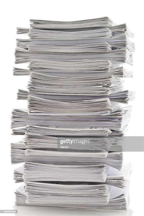 Organized Pile Of Papers High Res Stock Photo Getty Images