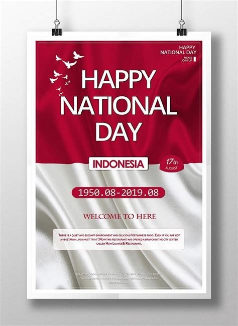 Indonesian National Day Poster Template Imagepicture Free Download
