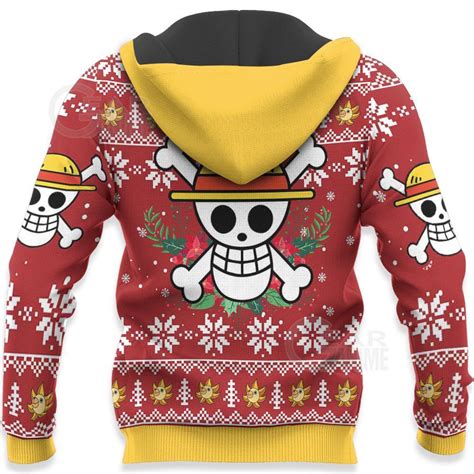 Luffy Ugly Christmas Sweater One Piece Anime Xmas Shirt Va10 One