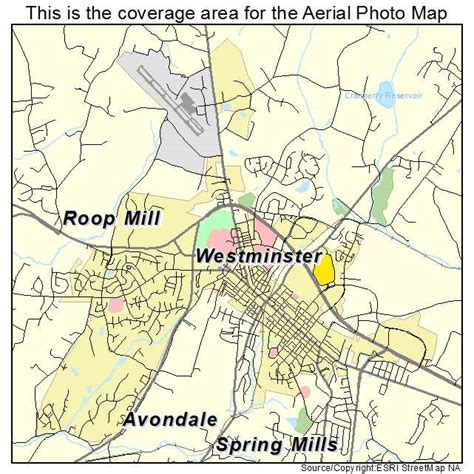 Aerial Photography Map Of Westminster Md Maryland