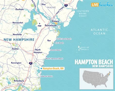 Map Of Hampton Beach New Hampshire Live Beaches