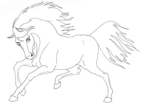 Horse coloring pages are the perfect way for equestrian lovers to show their enthusiasm for their favorite animal. Spirit Horse Drawing at GetDrawings | Free download