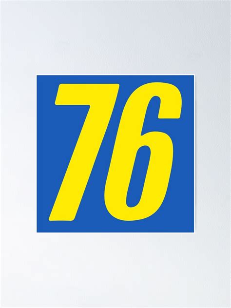 Fallout 76 Vault Logo Poster By Spider Mayne Redbubble