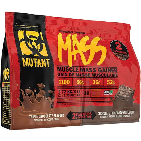 Mutant Mass Gainer 2 72 Kg Dual Chamber 2 Flavours 1 On Each Side
