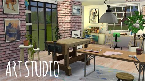 The Sims 4 Art Studio Speed Build Youtube