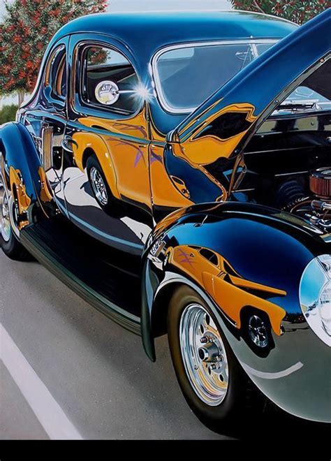 Hyper Realistic Car Paintings By Cheryl Kelley Car Painting