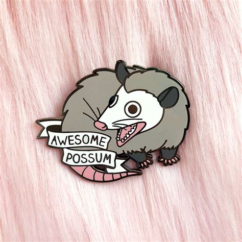 Awesome Possum Pin Shop I Am Luna Sol Hard Enamel Pin Enamel Pins