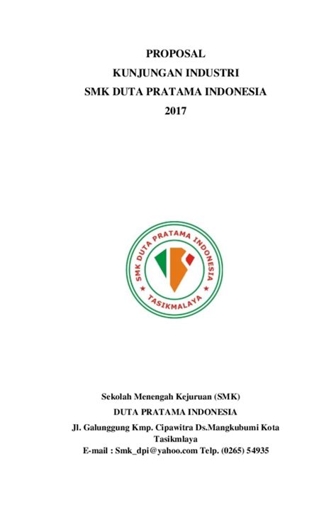 Doc Proposal Kunjungan Industri Smk Duta Pratama Indonesia 2017