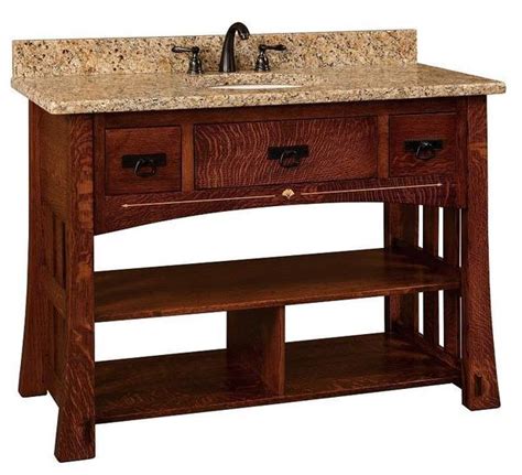 Mission style bathroom vanity cabinets could be the most practical means of enlarging your bathroom. 49" Mesa Mission Single Bathroom Vanity Cabinet from ...