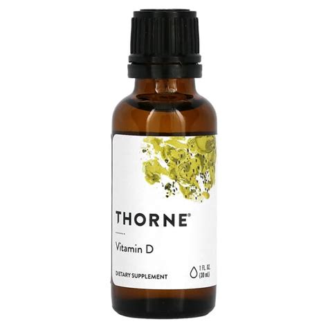 Thorne Vitamin D Liquid 1 Fl Oz 30 Ml