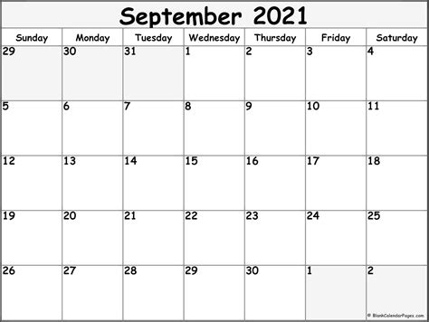 These calendar templates are designed for a wide group of people. September 2021 blank calendar templates.