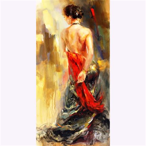 Hand Painted Spanish Woman Dancing Oil Painting Sexy Woman Back Picture