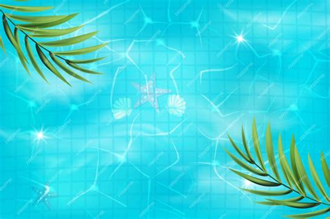 premium vector swimming pool top view background luxury swimming pool summer background