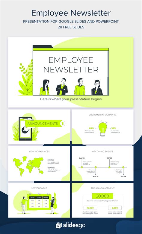 Employee Newsletter Google Slides & PowerPoint template