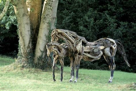 Creative Driftwood Horse Sculptures By Heather Jansch Spicytec