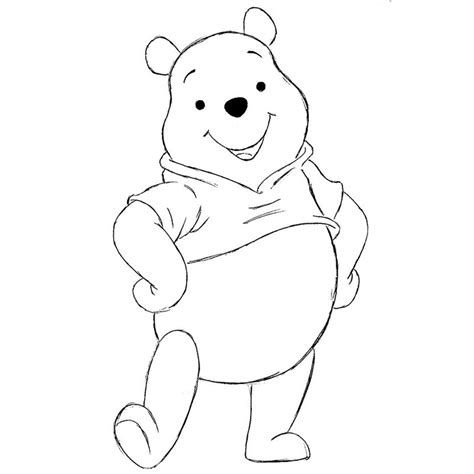 Winnie The Pooh Drawings With Color Winnie The Pooh Line Drawing At